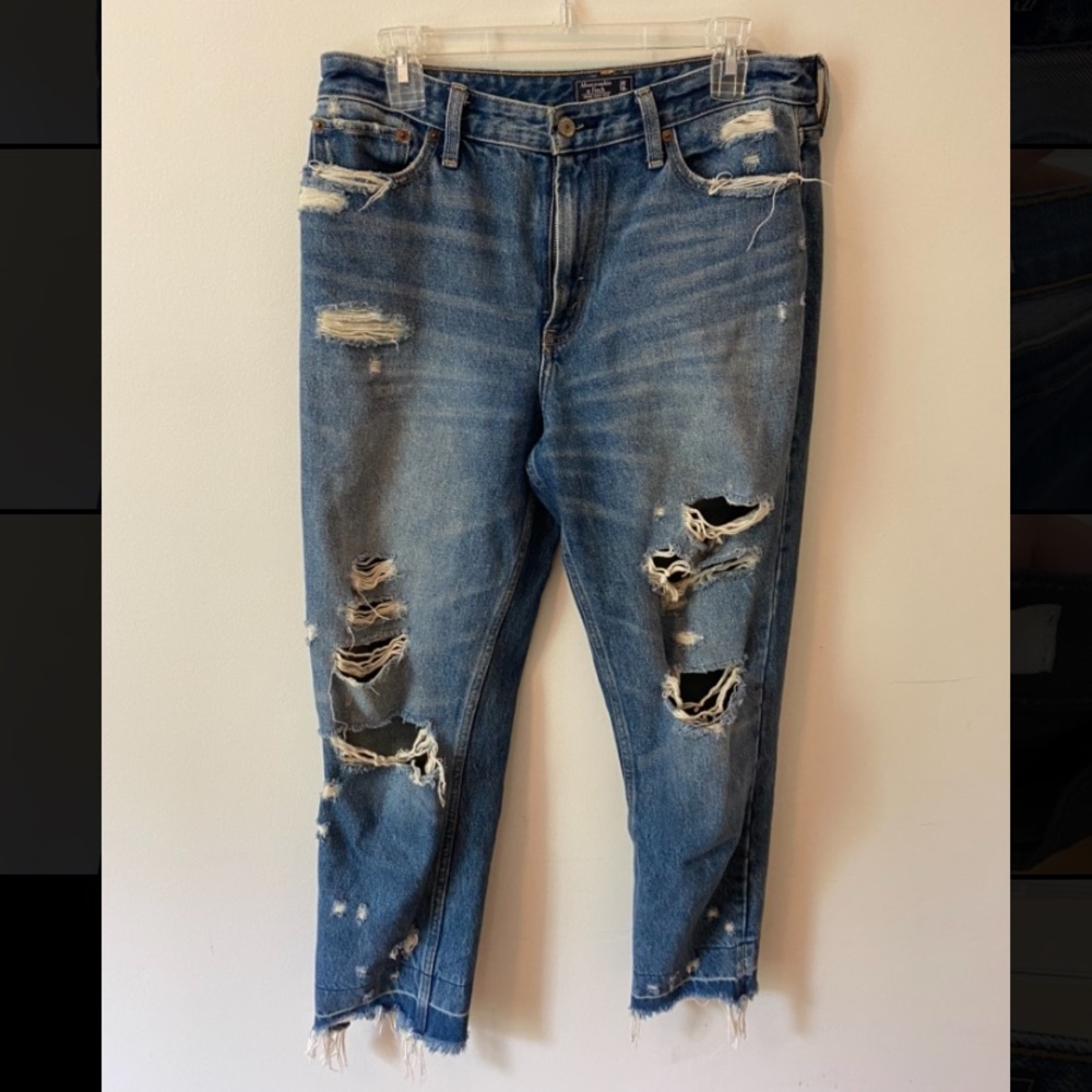 Abercrombie High Rise Girlfriend Jeans
